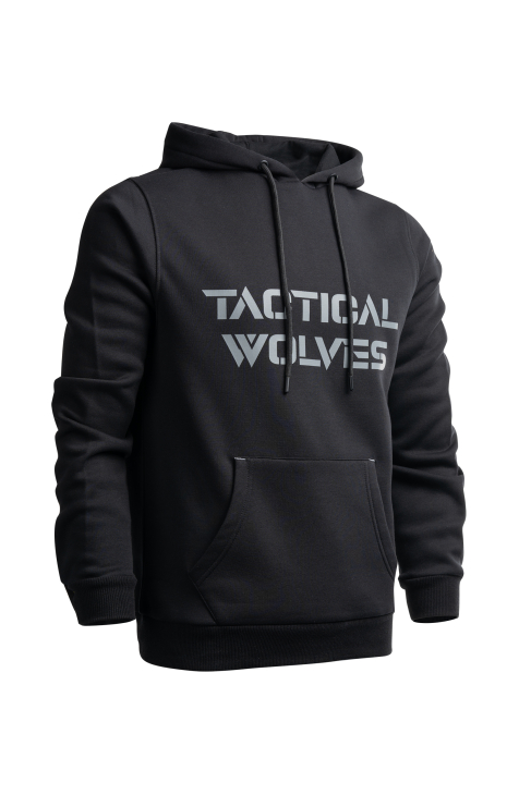 Tactical Wolves Oversize Hoodie Siyah - 3