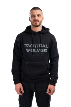 Tactical Wolves Oversize Hoodie Siyah - 4