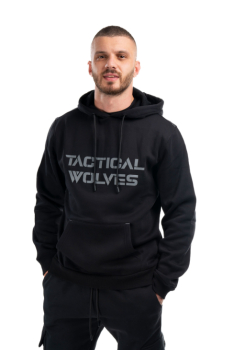 Tactical Wolves Oversize Hoodie Siyah - 5